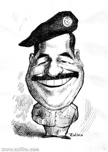 Image result for saddam cartoons