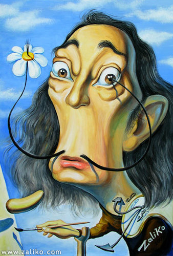 Cartoon: Salvador Dali (medium) by zaliko tagged salvador,dali