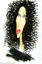 Cartoon: cher (small) by zaliko tagged cher