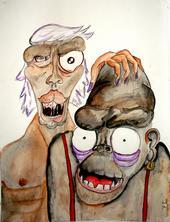 Cartoon: Apes and Humans (medium) by Björn Krause tagged ah,