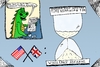 Cartoon: Assange Ecuador Embassy cartoon (small) by laughzilla tagged julian,assange,ecuador,embassy,london,uk,england,usa,cartoon,editorial,comic,caricature,wikileaks,political