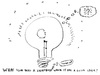 Cartoon: What do lightbulbs think? (small) by laughzilla tagged lightbulb,light,bulb,think,thought,bubble,satire,parody,laughzilla