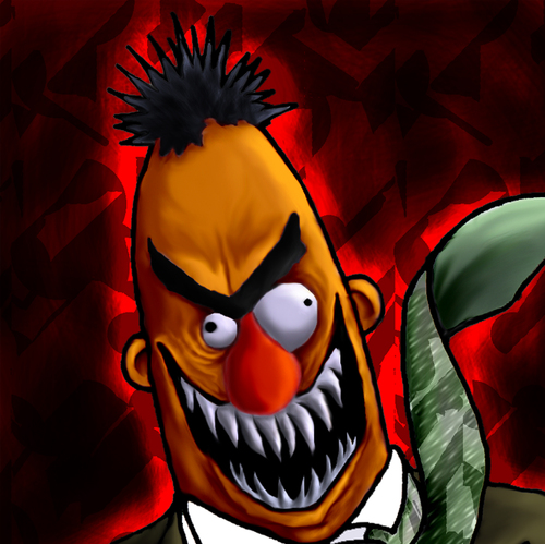 Cartoon: BUDU_AVATAR (medium) by MERT_GURKAN tagged sesame,street,evil,bert,caricature