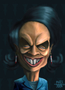 Cartoon: CONDOLEEZZA_RICE_2 (small) by MERT_GURKAN tagged politics,usa,portrait,caricature