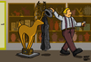 Cartoon: THE_MUSEUM (small) by MERT_GURKAN tagged museum,art,caricature