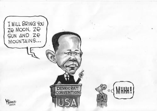 Cartoon: Obama (medium) by kipanya tagged obama
