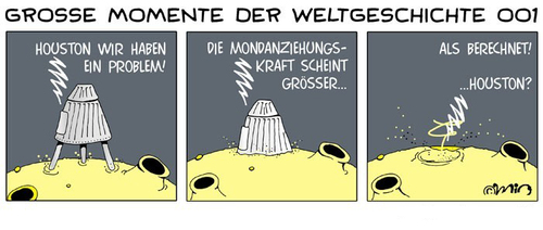 Cartoon: Mondlandung (medium) by MiO tagged mondlandung,mond,mio,raumfahrt