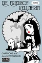 Cartoon: Taschenbuch Illustration (small) by MiO tagged friedhof,mio,graveyard,kellnerin