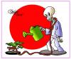 Cartoon: Bonsai (small) by Salas tagged bonsai,skull,tree,suicide,