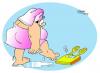 Cartoon: Fatty2 (small) by Salas tagged fat,fatty,bath,surprise,man,woman,