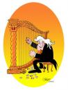 Cartoon: Oops...! (small) by Salas tagged music,harp,