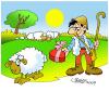 Cartoon: Valentine s Day (small) by Salas tagged ewe,shepard,sheep,love,sex,grass