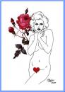 Cartoon: Valentines Day (small) by Salas tagged valentine,day,love,girl,romance,rose,heart,