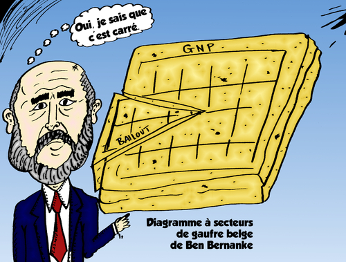 Cartoon: Ben BERNANKE et le gaufre belge (medium) by BinaryOptions tagged ben,bernanke,gaufre,belge,caricature,comique,webcomic,financier,boursier,news,infos,nouvelles,actualites,optionsclick,trader,trade,trading,option,binaire,options,binaires