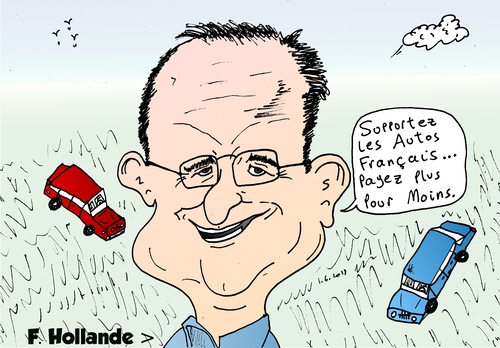 Cartoon: Francois Hollande caricature (medium) by BinaryOptions tagged financier,options,binaires,option,commerciale,trader,trading,tradez,editoriale,nouvelles,news,infos,actualites,dessin,webcomic,comique,optionsclick,caricature,satirique,economie,politique,francaises,voiture,industrie,automobile,president,francois,hollande,france