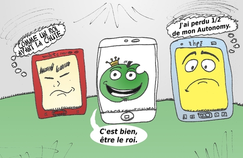 Cartoon: BD de smartphones HTC Aple hp (medium) by BinaryOptions tagged optionsclick,option,binaires,options,binaire,industrie,trader,tradez,trading,march,,financi,actualit,infos,news,nouvelles,anim,dessin,daffaires,,caricature,apple,hp,htc,smartphone,tech,technologie,mobile