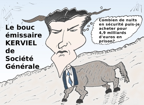 Cartoon: Jerome Kerviel en caricature (medium) by BinaryOptions tagged jerome,kerviel,societe,generale,bank,bouc,emissaire,scandale,bancaire,eur,euro,infame,caricature,politique,notoire,deshonore,editoriale,entreprise,binaire,dessinee,options,optionsclick,trader,tradez,trading,option,negociation,satire,nouvelles,news,infos,actualites,commerce