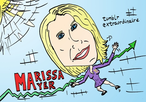 Cartoon: marissa mayer caricature (medium) by BinaryOptions tagged options,binaires,option,binaire,optionsclick,yahoo,pdg,tumblr,marissa,mayer,caricature,comique,webcomic,news,infos,nouvelles,actualites,affaires,finances,financier,fiscale