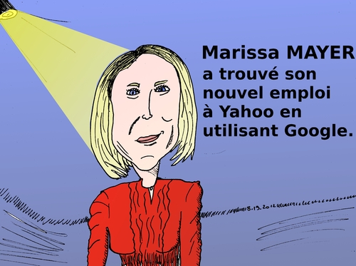 Cartoon: Marissa MAYER en caricature (medium) by BinaryOptions tagged options,optionsclick,binaire,binaires,trading,trader,marissa,mayer,caricature,dessin,comique,portrait,google,yahoo,affaires,actif,actifs