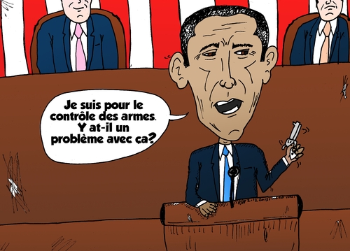 Cartoon: Obama armes gouvernement emplois (medium) by BinaryOptions tagged binaire,options,option,binaires,trade,trader,trading,tradez,optionsclick,president,barack,obama,politique,caricature,comique,economie,emplois,armes,controle,etat,congres,actualites,news,infos,nouvelles