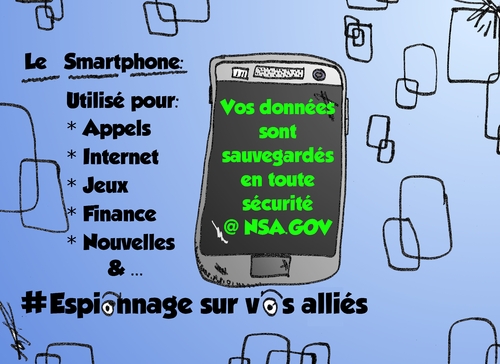 Cartoon: Sauvegarde Smartphone de la NSA (medium) by BinaryOptions tagged nsa,national,security,agency,espionnage,surveillance,sauvegarde,donnees,smartphones,espion,caricature,webcomic,comique,option,binaire,options,binaires,optionsclick,politique,editoriale,nouvelles,infos,news,actualites,satire