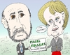 Cartoon: Bernanke Merkel caricature (small) by BinaryOptions tagged ben,bernanke,angela,merkel,caricature,comic,illustration,parody,satire,cartoon,editorial,political,portrait,fiscal,financial,follies,business,economic,binary,option,options,trader,trading,investor,investing,austerity,interest,rates,tug,optionsclick,news