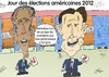 Cartoon: Obama et Romney en caricature (small) by BinaryOptions tagged president,barack,obama,mitt,romney,candidats,election,presidentielle,americaine,caricature,editoriale,entreprise,dessinee,bande,optionsclick,trader,tradez,options,binaires,negociation,option,nouvelles,news,infos,actualites,nationale,commerce