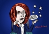Cartoon: Ousted Julia Gillard comic (small) by BinaryOptions tagged julia,gillard,australia,prime,minister,binary,option,options,trade,trading,optionsclick,editorial,cartoon,caricature,political,business,news
