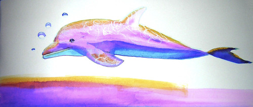 Cartoon: a dolphin (medium) by meyco tagged dolphin,sea