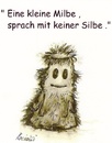 Cartoon: Eine kleine Milbe (small) by KatrinKaciOui tagged milbe,bettgefährte,haustier,hausfreund,krabbeltier