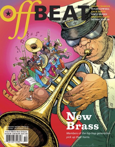 Cartoon: Offbeat Magazine Cover (medium) by wambolt tagged music,jazz,neworleans,brassbands,louisiana,magazine,cover