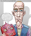 Cartoon: Das Dashastdunundaphon (small) by wambolt tagged cartoon,humor,new,tecnologies,satire