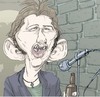 Cartoon: Shane Mc Gowan (small) by wambolt tagged caricature,rock,alcohol,dental,music
