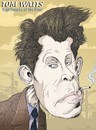 Cartoon: Tom Waits (small) by wambolt tagged caricature music bohemian