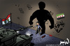 Cartoon: syrian revolution - Kids Vs Tank (small) by ramzytaweel tagged syria,bashar,revolution,freedome,blood,kids