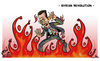 Cartoon: syrian revolution (small) by ramzytaweel tagged syria,bashar,revolution