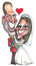 Cartoon: william - kate (small) by MUSTAFA BORA tagged caricature