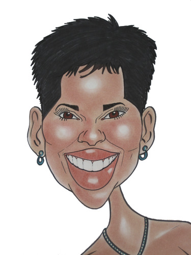 Cartoon: Halle Berry (medium) by Berge tagged halle,berry,american,actress,caricature