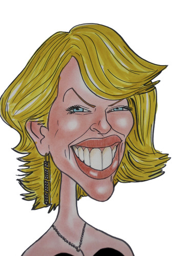 Cartoon: Killy Minogue (medium) by Berge tagged caricature,austrtalian,pop,singer