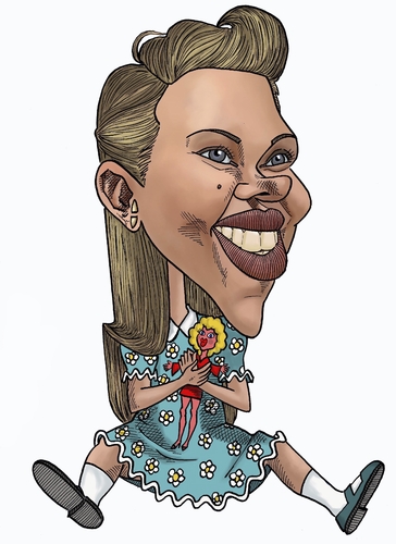 Cartoon: Scarlet Johansson digital (medium) by Berge tagged sacrlet,johansson,caricature,digital