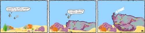Cartoon: ..good advice.. (medium) by Jester Elly tagged comic,strip,animals,ocean,coral,reef