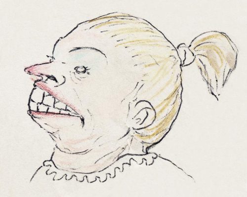 Cartoon: Hagatha (medium) by vokoban tagged hag,old,woman,scribble,ugly