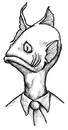 Cartoon: Fish Head (small) by vokoban tagged pen,and,ink,doodle,drawing,scribble,pencil