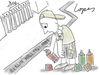 Cartoon: Graffiti Perspective (small) by Lopes tagged berlin wall graffiti art