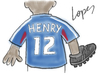 Cartoon: Hand Goal (small) by Lopes tagged hand goal henry france football cleat uniform
