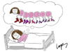 Cartoon: Shoe Obsession (small) by Lopes tagged women bed shoes dream obsession centipede