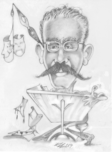 Cartoon: ipn g. caricature (medium) by marcoangelo tagged art,cartoons,arbrush,illustration