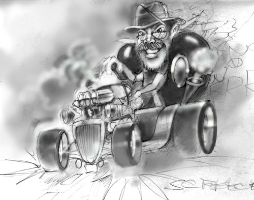 Cartoon: me and my apple trod (medium) by marcoangelo tagged cars,cartoon