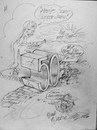 Cartoon: the plumber (small) by marcoangelo tagged cartoon,caricature,drawing,sketch