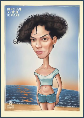 Cartoon: LenKa (medium) by gamez tagged helen,lenka,girl,beach,sun,day,ligh,sea,water,sky,warm,weather,george,gamez,kaicartoons